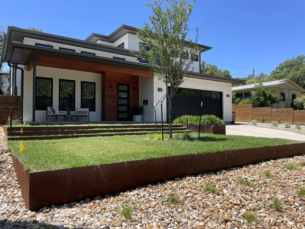 Custom lawn mowing service in Austin, TX by Open Envelope Studio