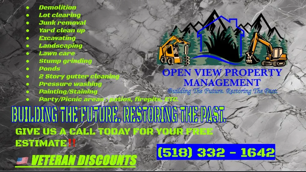 Professional outdoor landscaping in South Glens Falls, NY - Open View Property Manangement