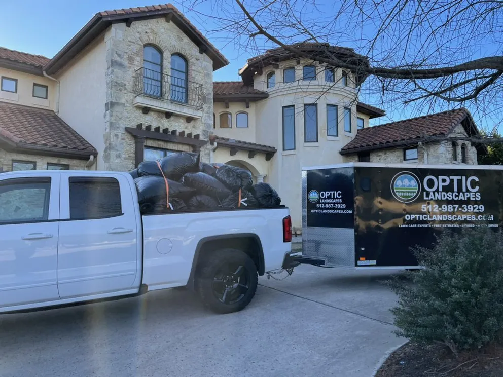 Professional lawn care service with custom design across Bee Cave, TX - Optic Landscapes