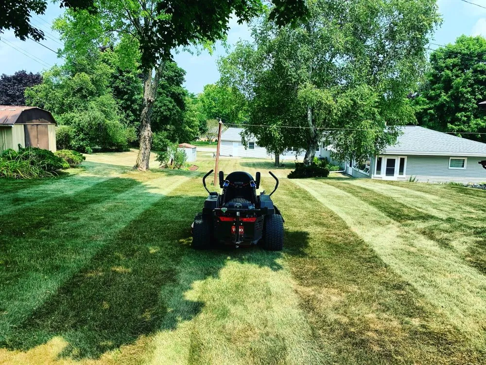 Professional landscape design in Jackson, WI by Optimal Lawn Maintenance