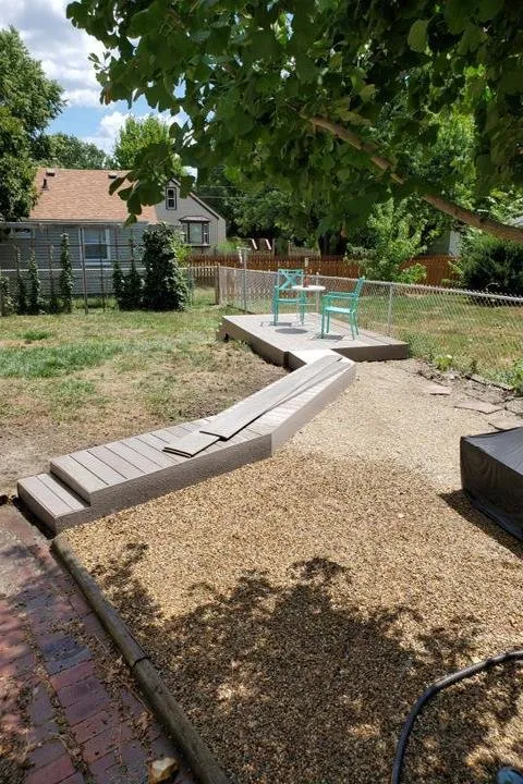 Custom garden landscaping with custom design in Urbana, IL by Optimistic Construction