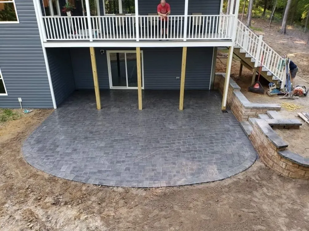 Custom garden landscaping for outdoor upgrades in Charles City, VA by ORB Construction