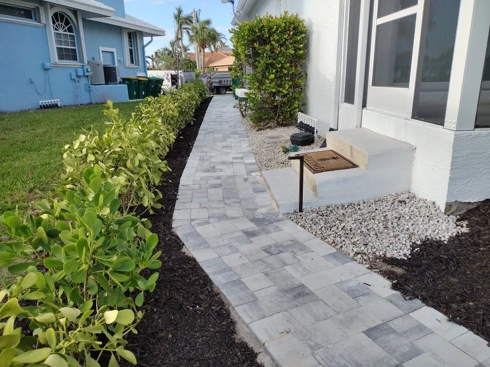 Expert garden landscaping for homes in Naples, FL by Orchid Lawn Services