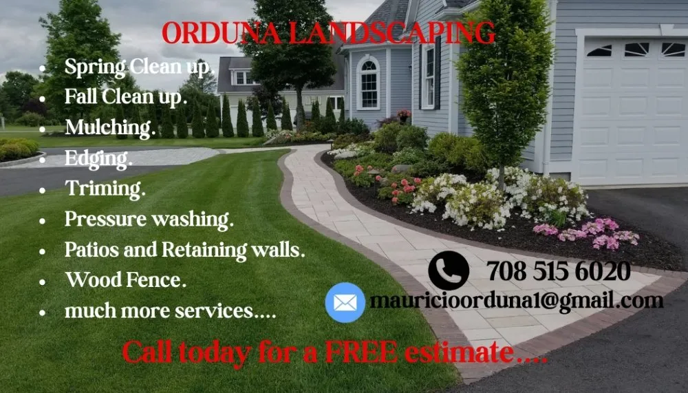 Professional landscape installation for beautiful yards in Columbus, OH by Orduna Landscaping