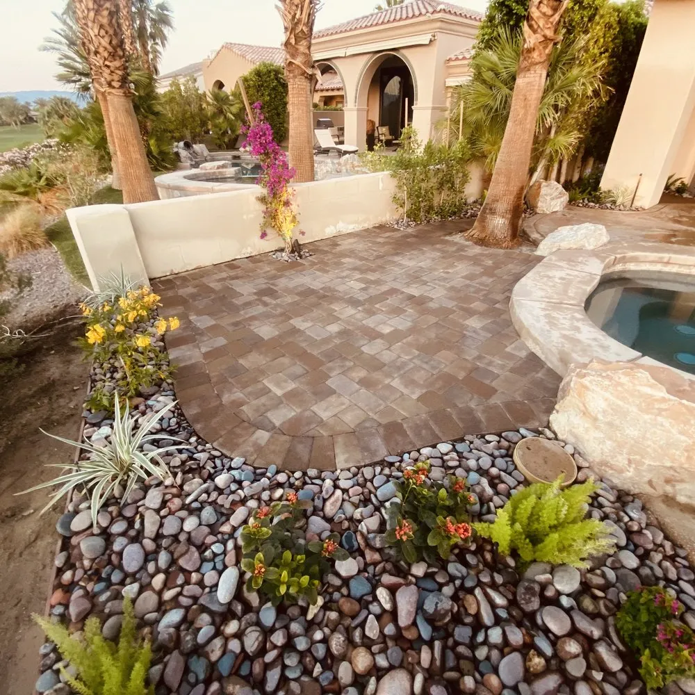 Professional yard cleanup service in North Palm Springs, CA by Orellana’s landscape
