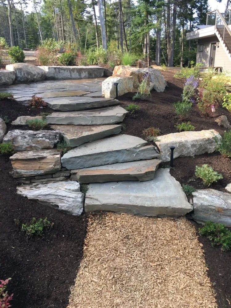 Local landscape installation experts serving Brunswick, ME - Organic Innovations Stonework And Design