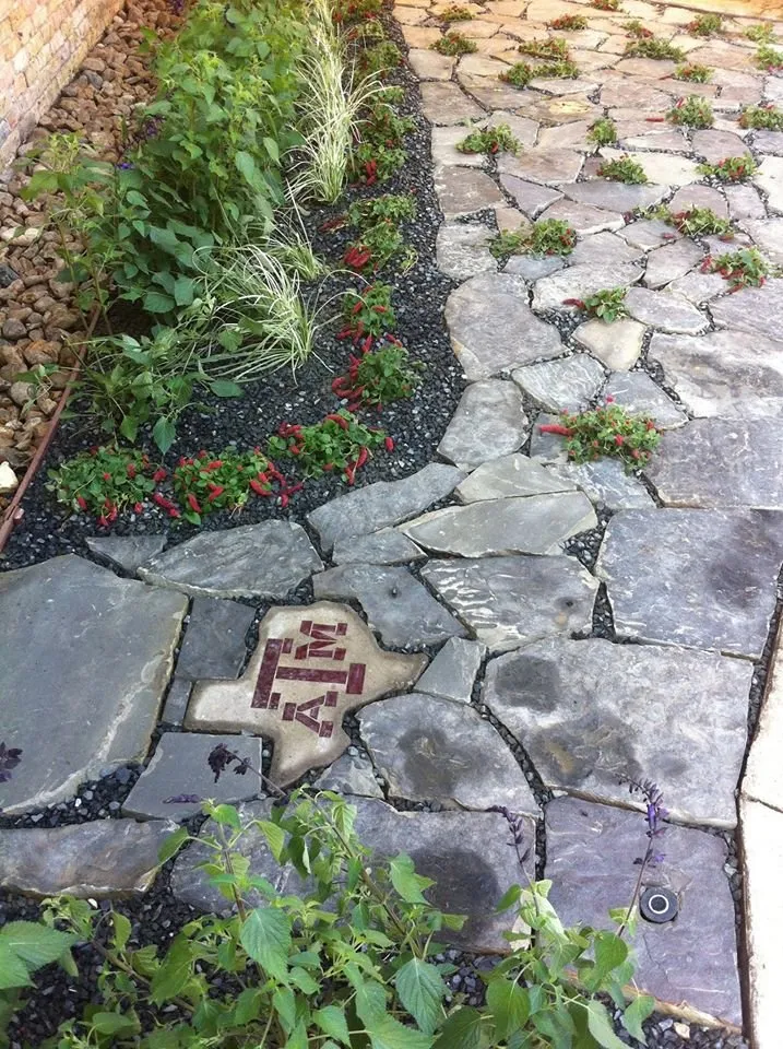 Custom landscape installation in Richmond, TX by Organoscapes