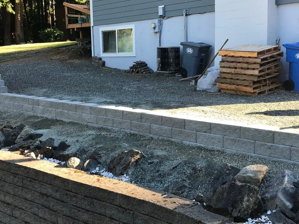 Custom landscape installation in Steilacoom, WA - Oriental Landscaping