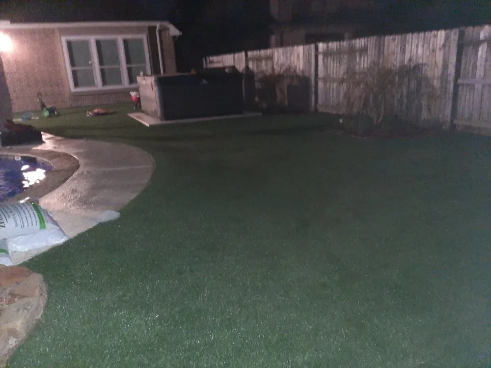 Custom landscape installation near you in Houston, TX by Original Synthetics