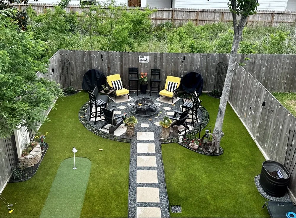 Custom landscape installation in Houston, TX by Orion Turf and Landscape