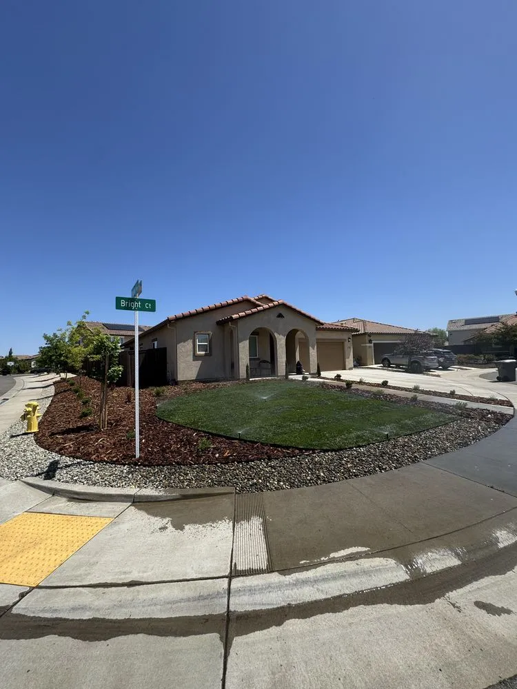 Expert lawn mowing service with custom design in Auburn, CA by Orlando Landscaping Services