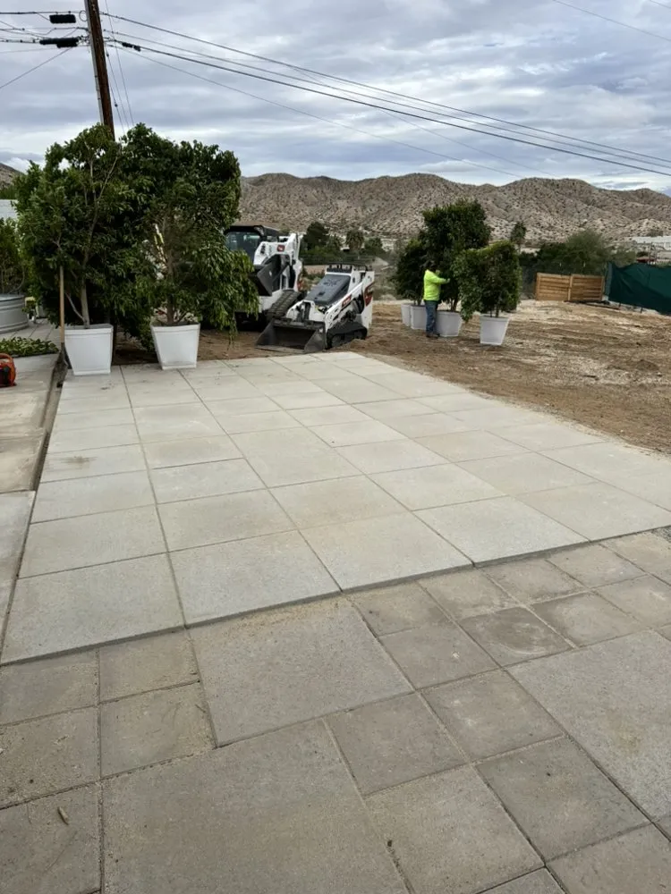 Custom landscape installation in Palm Desert, CA by Oro Desert Spartan