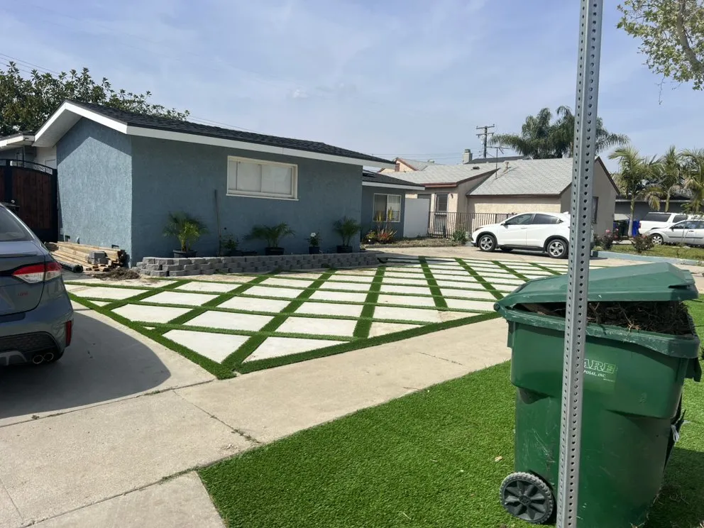 Custom residential landscaping for residential properties in Firestone Park, CA by Oro Landscaping