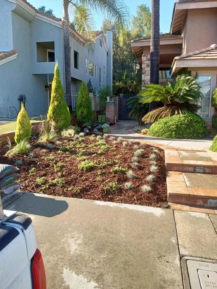 Professional landscape installation with custom design across Perris, CA - Orozco's Landscaping