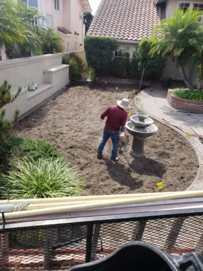 Professional yard cleanup service with custom design in Orange, CA by Orozco's Lawncare Solutions