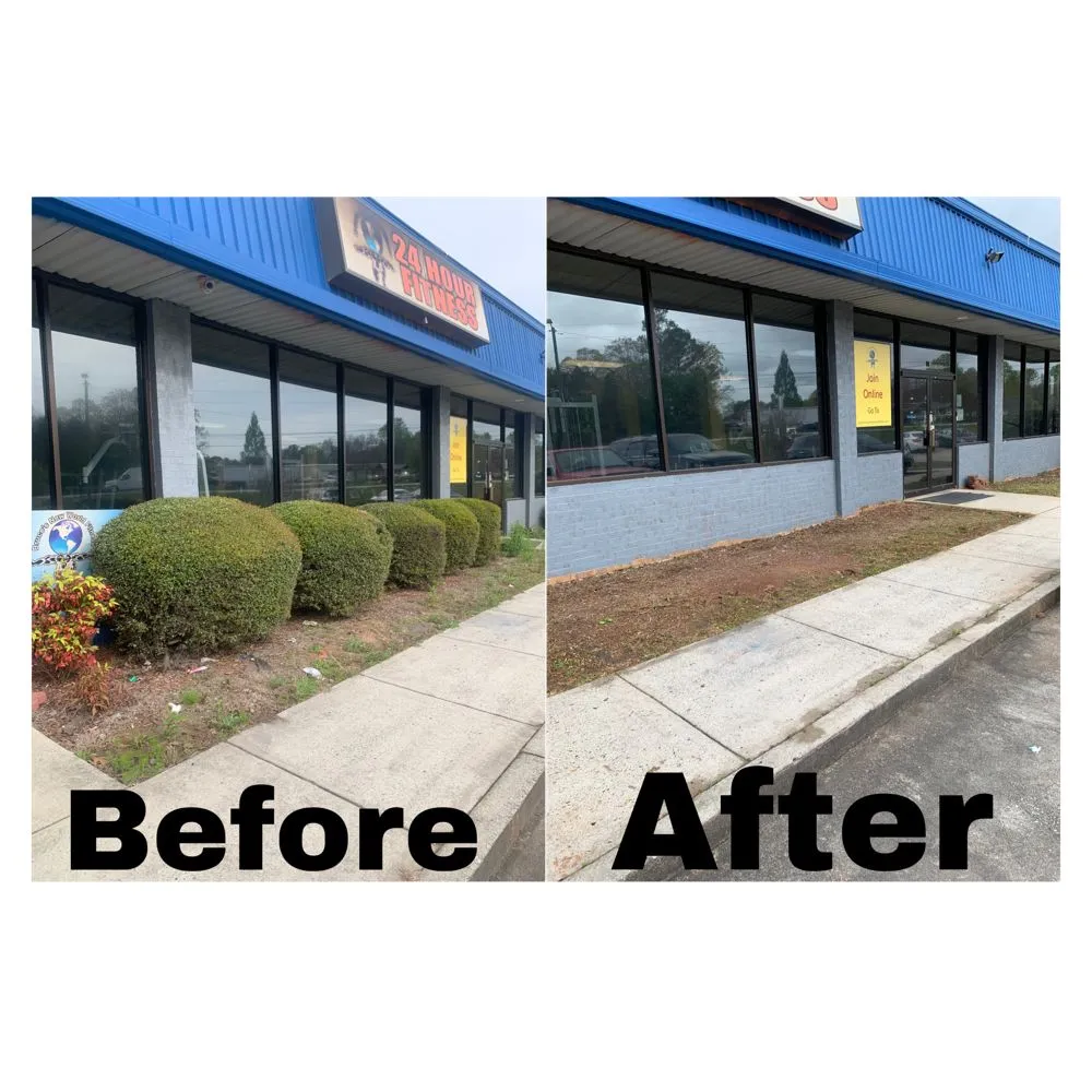 Professional lawn mowing service with custom design in Jonesboro, GA by Ortega Landscape