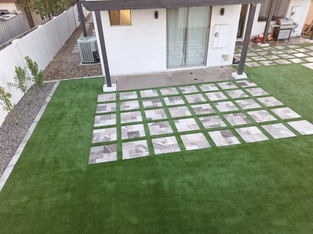Local lawn care service for year-round maintenance in Surprise, AZ by Ortiz Hardscape & Landscaping
