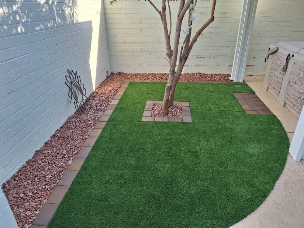 Expert yard cleanup service with custom design in Surprise, AZ by Ortiz Hardscape & Landscaping