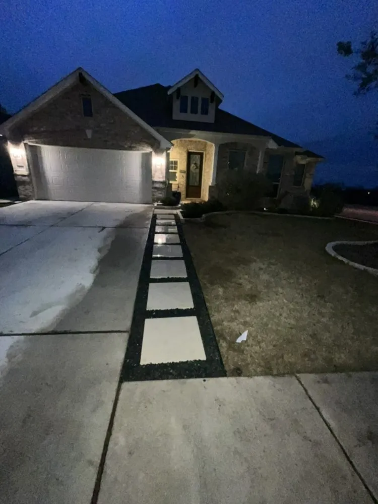 Professional outdoor landscaping with custom design across Hutto, TX - Ortiz Landscaping