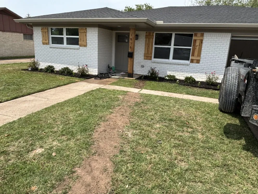 Custom outdoor landscaping for homes in Lacy-Lakeview, TX by Ortiz Landscaping