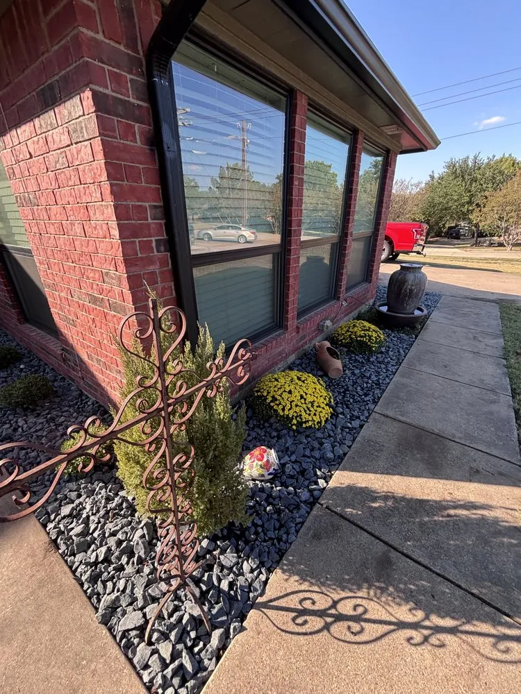 Custom garden landscaping for year-round maintenance across Crandall, TX - Ortiz Lawn Care Service