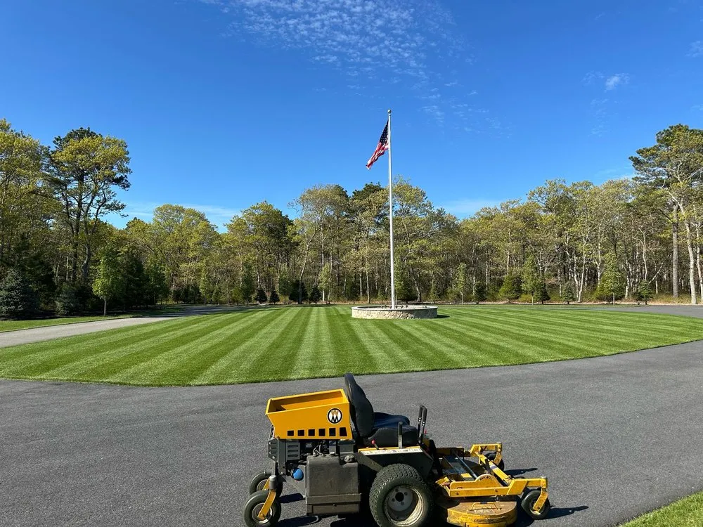 Custom outdoor landscaping with custom design in East Harwich, MA by Ortiz RD Landscape Construction