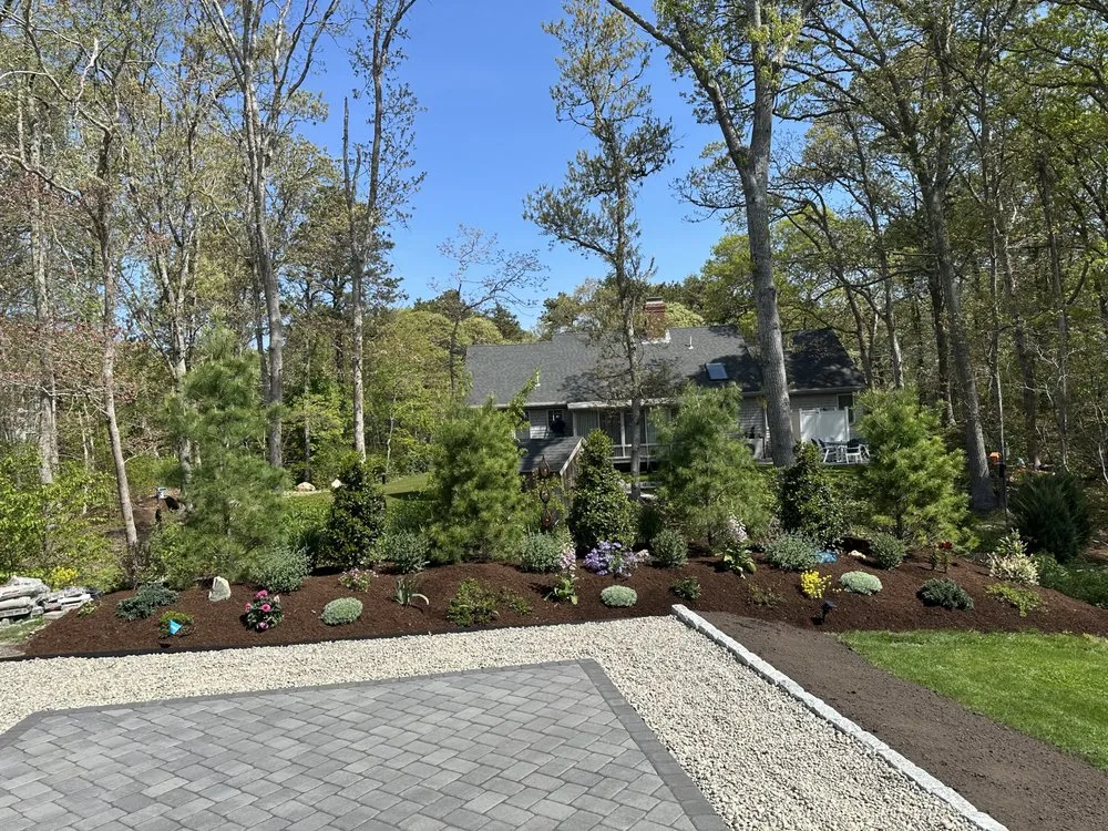 Professional landscaping services for year-round maintenance in East Harwich, MA by Ortiz RD Landscape Construction