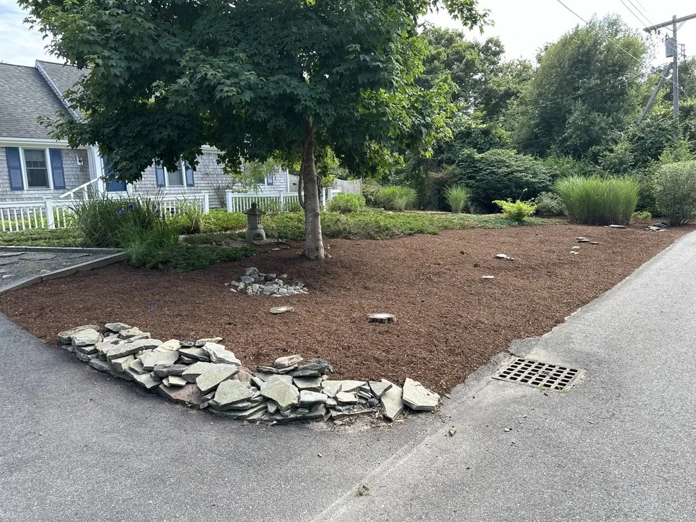 Local landscaping services for residential properties in East Harwich, MA by Ortiz RD Landscape Construction