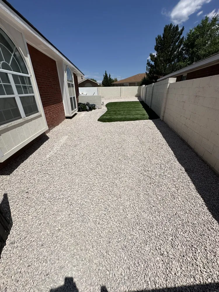 Professional garden landscaping in Albuquerque, NM by Orzo Concrete & Landscaping