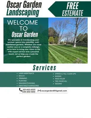 Oscar garden landscaping Logo