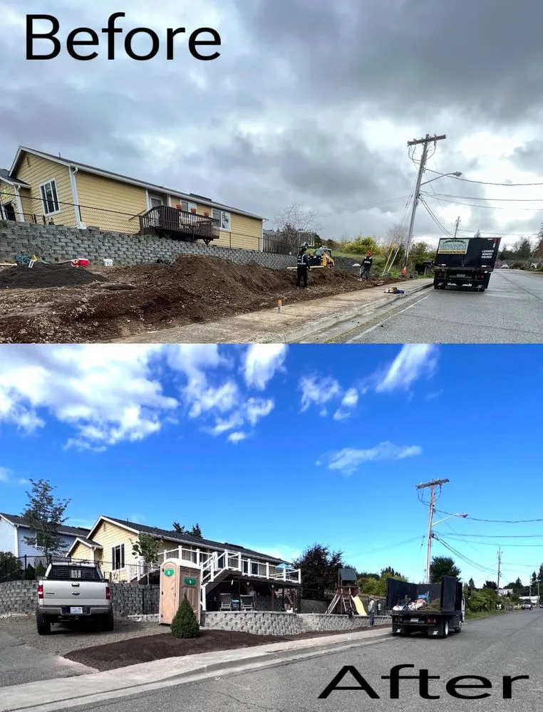 Professional lawn care service in Silverdale, WA by Oscar's Landscaping & Construction