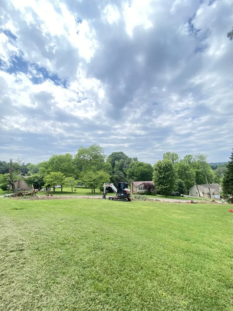 Custom landscape installation in Maryville, TN by Oscar’s Tree Service