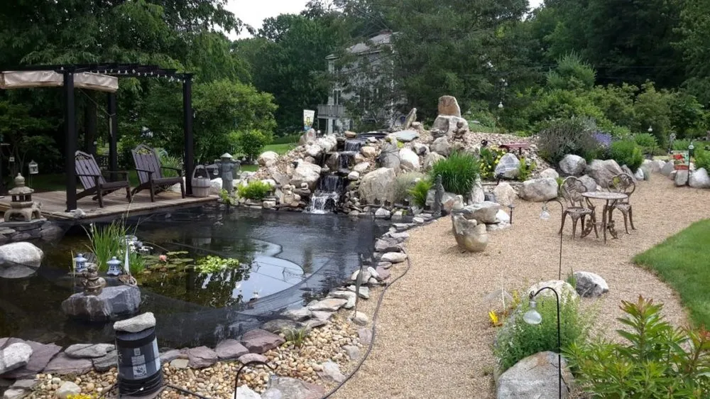 Affordable garden landscaping in Hampstead, NH by Osgood Hill Farm