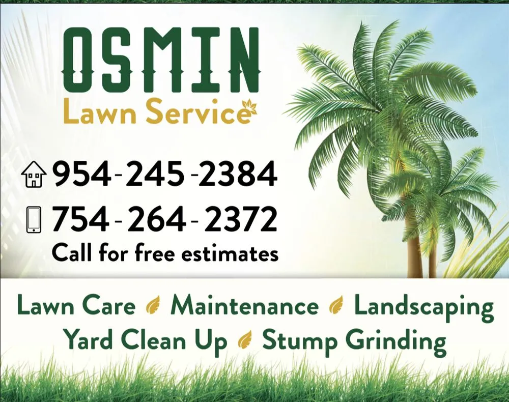 Trusted yard maintenance experts serving Pompano Beach, FL - Osmin Lawn Service