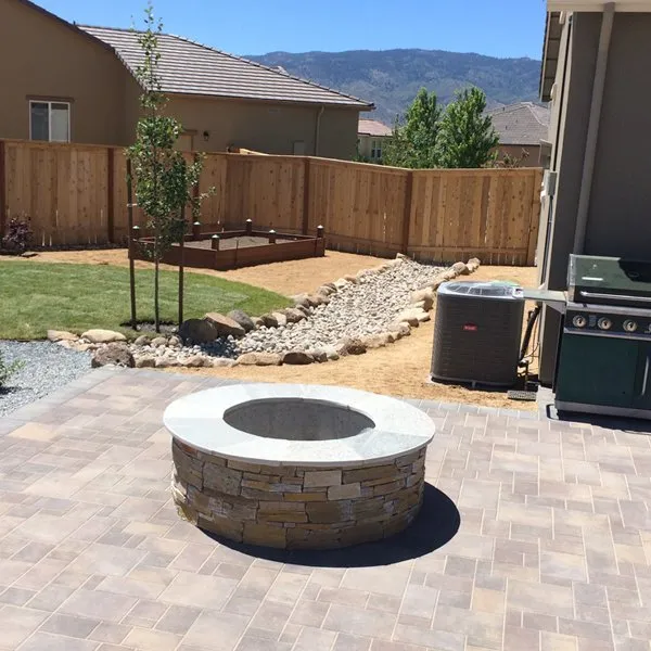 Reliable lawn mowing service with custom design in Sun Valley, NV by Oso Negro Landscaping