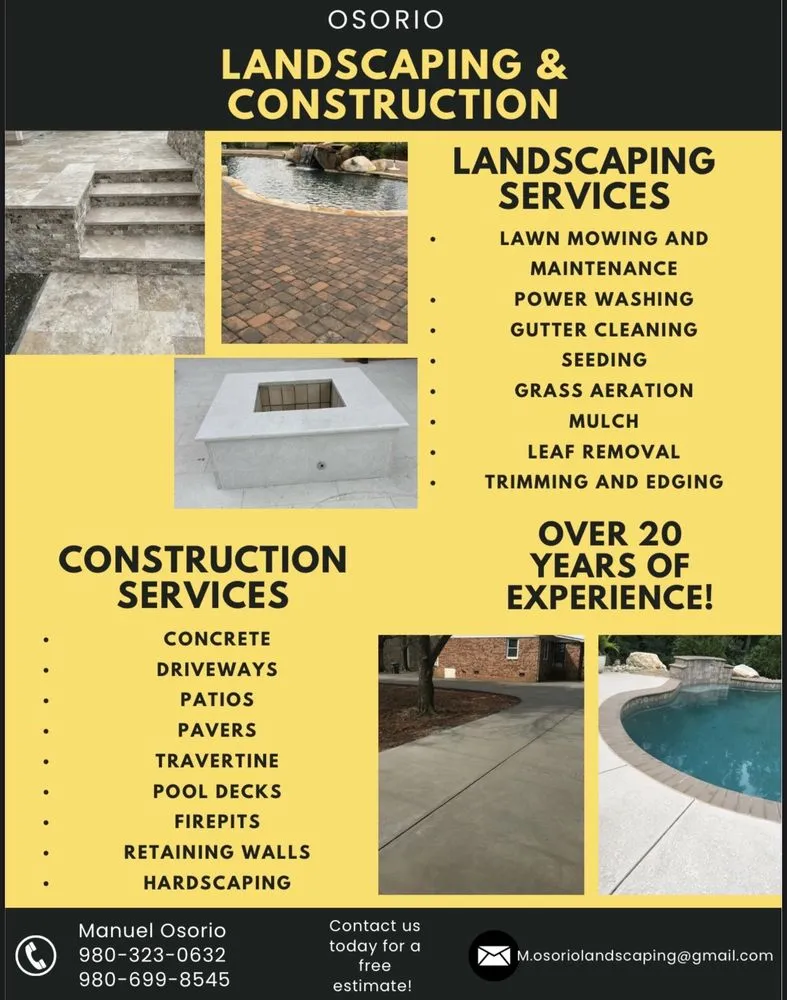 Expert landscape design experts serving Monroe, NC - Osorio Landscaping and Construction