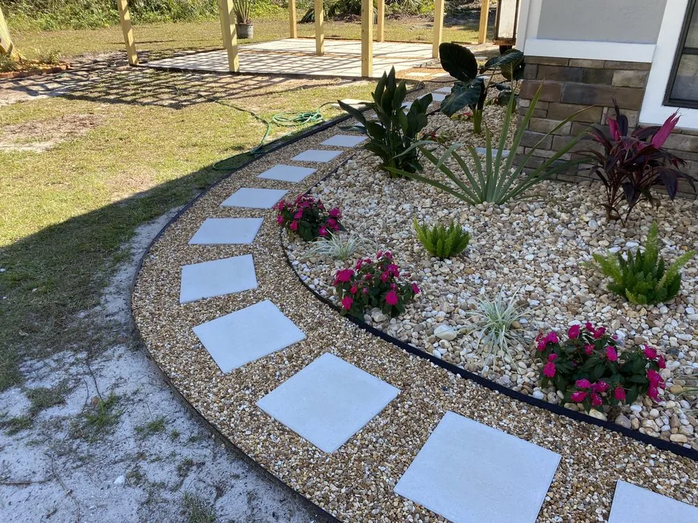 Local landscape installation in Vero Beach, FL by Osteen Properties