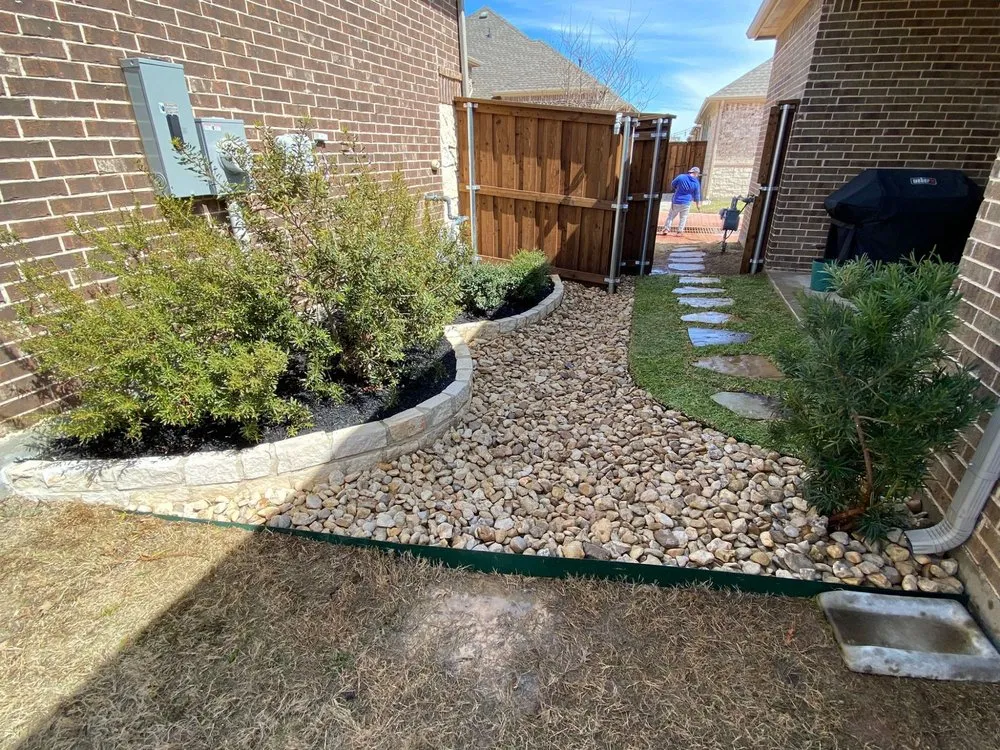 Local lawn care service with custom design in Dallas, TX by Oswaldo Jiron Landscaping Service