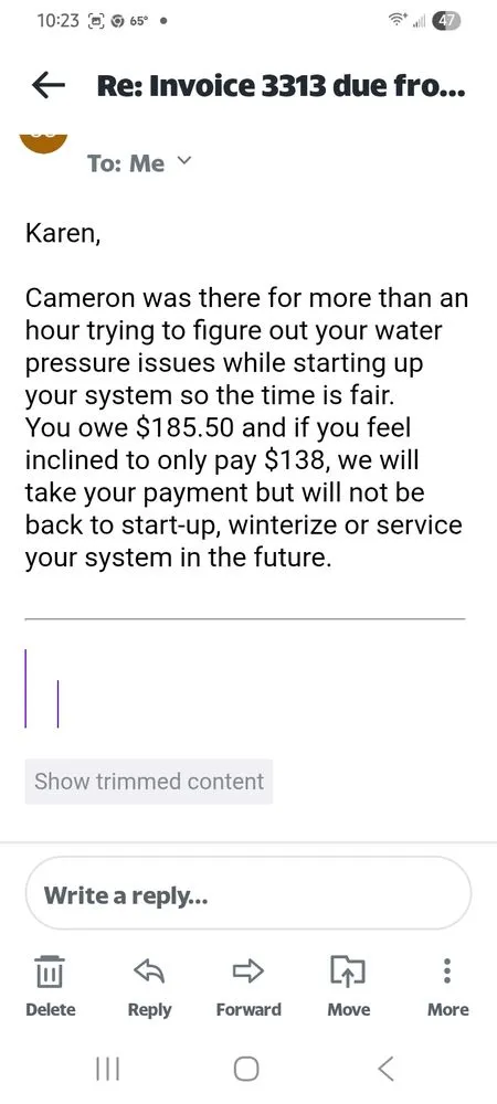 Local yard cleanup service with custom design in Bellaire, MI by Otherside Irrigation Services