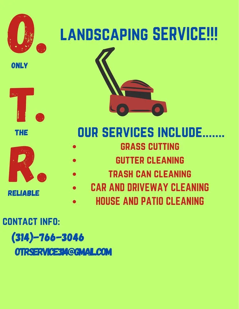 Affordable lawn care service in Saint Louis, MO by OTR Landscaping Service