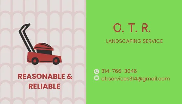OTR Landscaping Service Logo