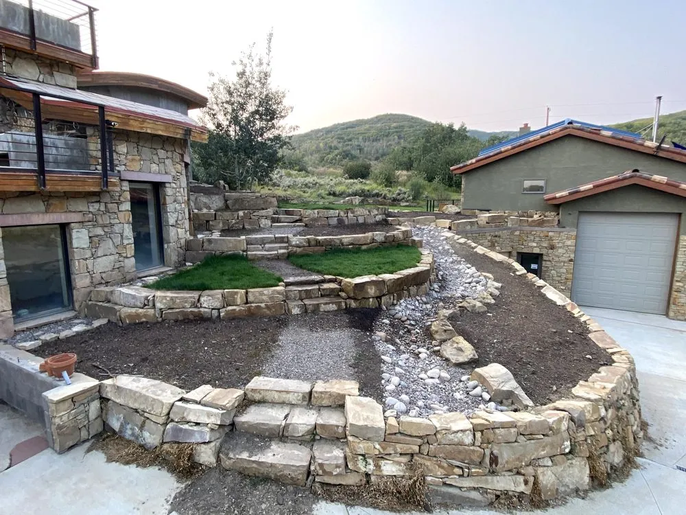Custom lawn mowing service in Oak Creek, CO by Otto Scapes