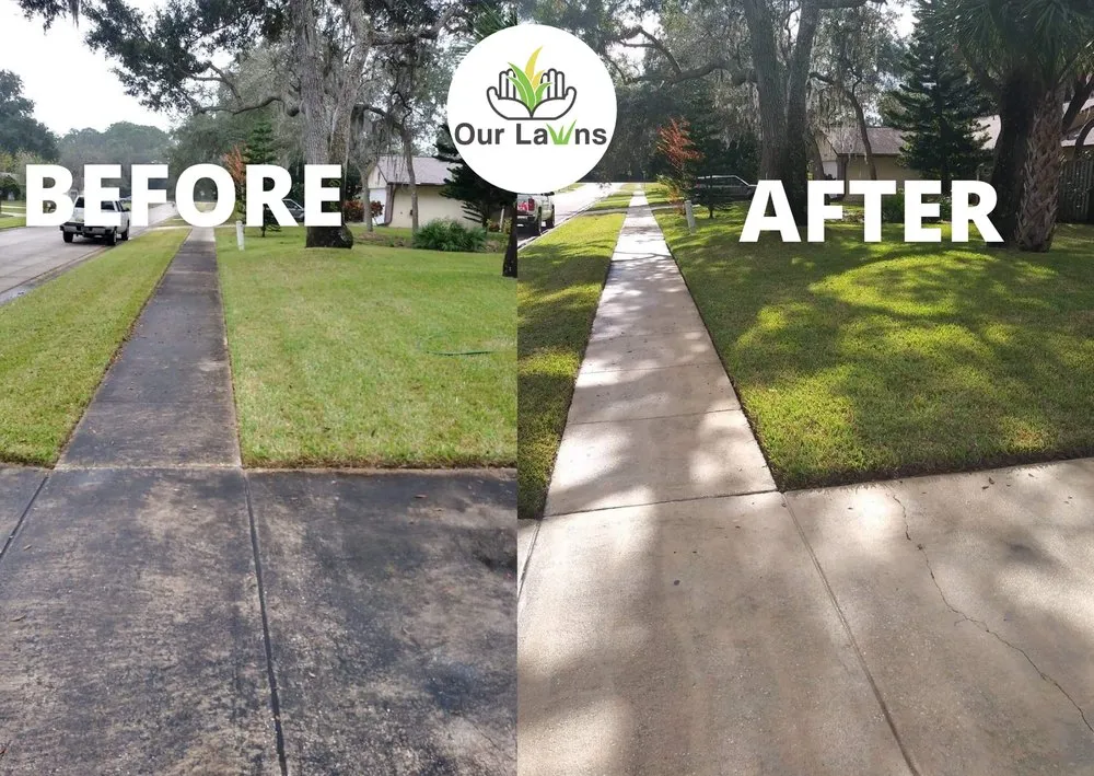 Top-rated yard cleanup service in Port Orange, FL - Our Lawns - Lawn Service & Pressure Washing