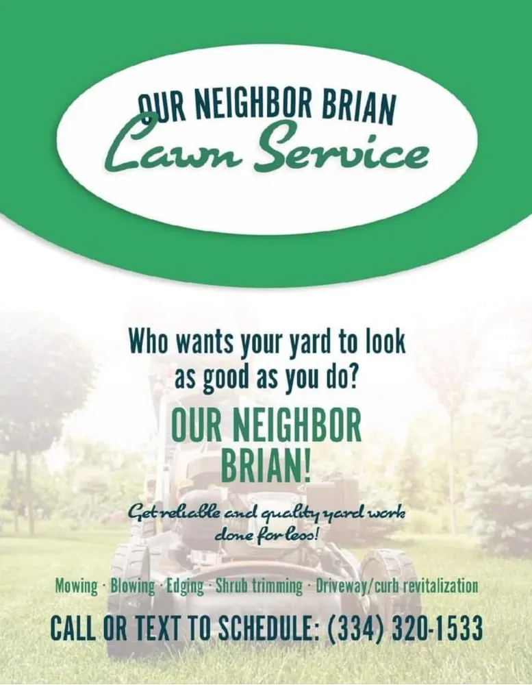 Professional yard cleanup service in Wetumpka, AL by Our Neighbor Brian
