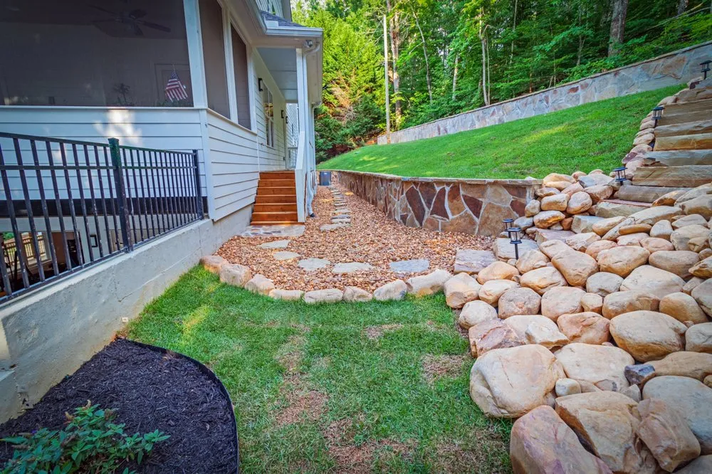 Expert residential landscaping in Dawsonville, GA - Out The Mud Erosion And Land Development