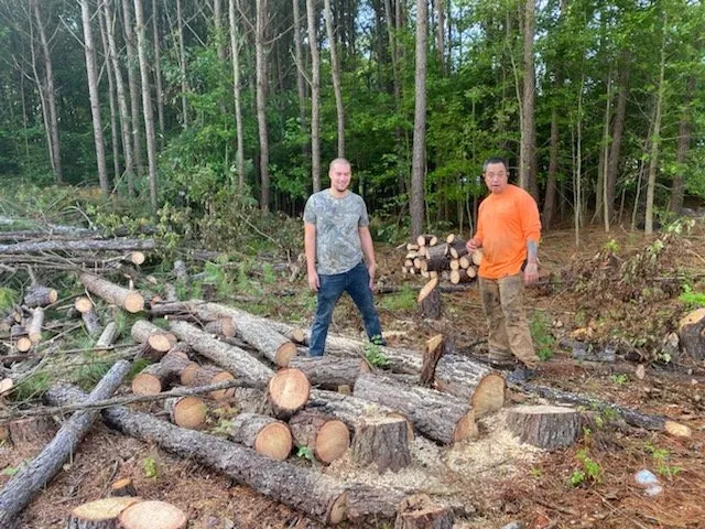 Reliable yard cleanup service with custom design in Franklin, VA by Outback landscaping