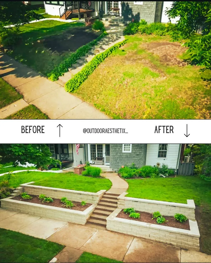 Top-rated garden landscaping for year-round maintenance in Saint Paul, MN by Outdoor Aesthetix