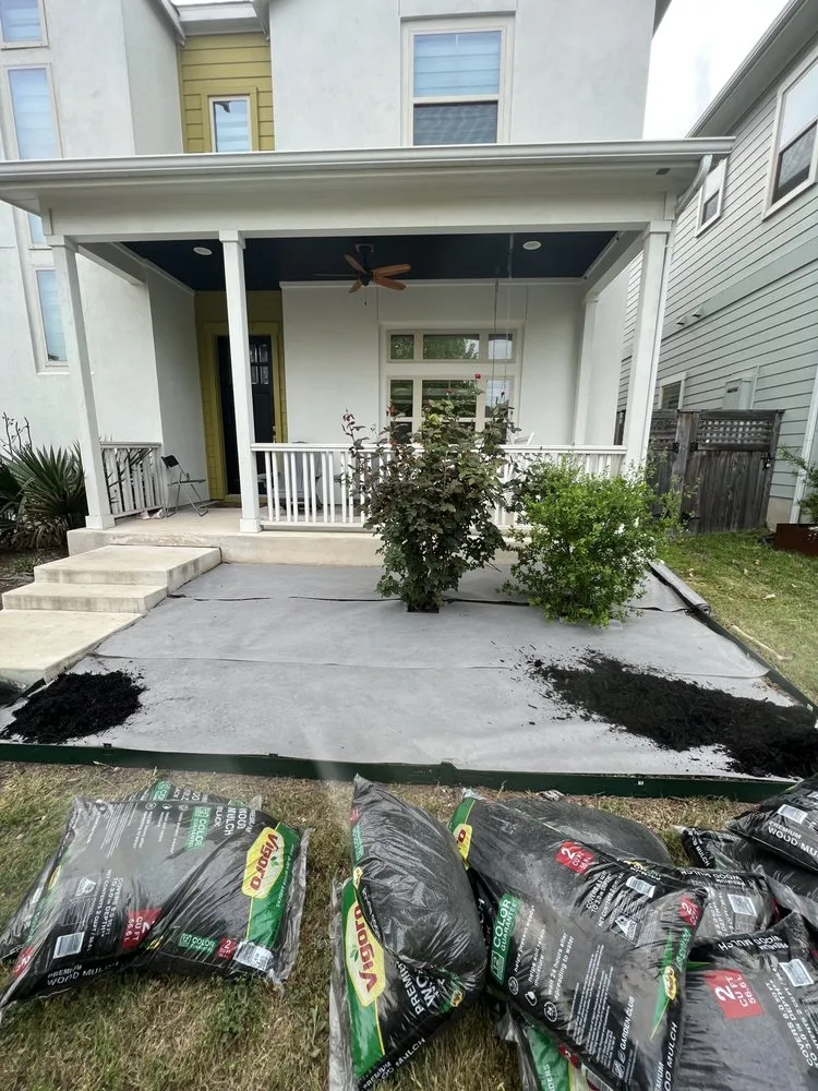 Affordable landscape installation for beautiful yards in Austin, TX by Outdoor Appeal