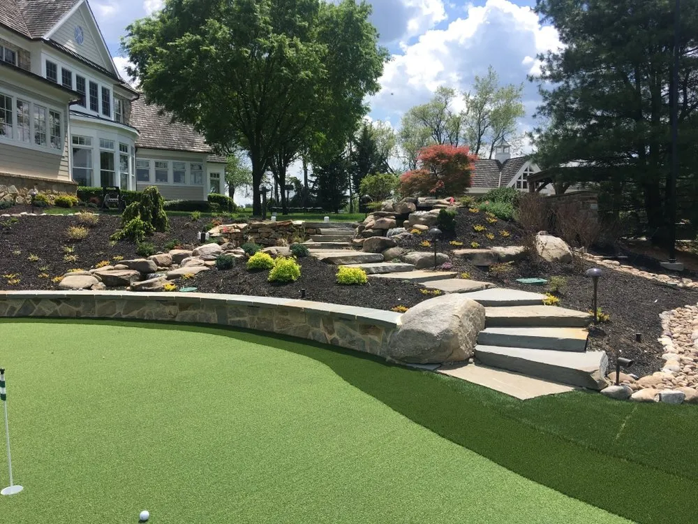 Custom lawn mowing service for homes in Elkridge, MD by Outdoor Architects