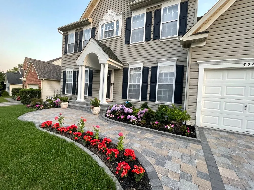 Custom garden landscaping in Elkridge, MD by Outdoor Architects